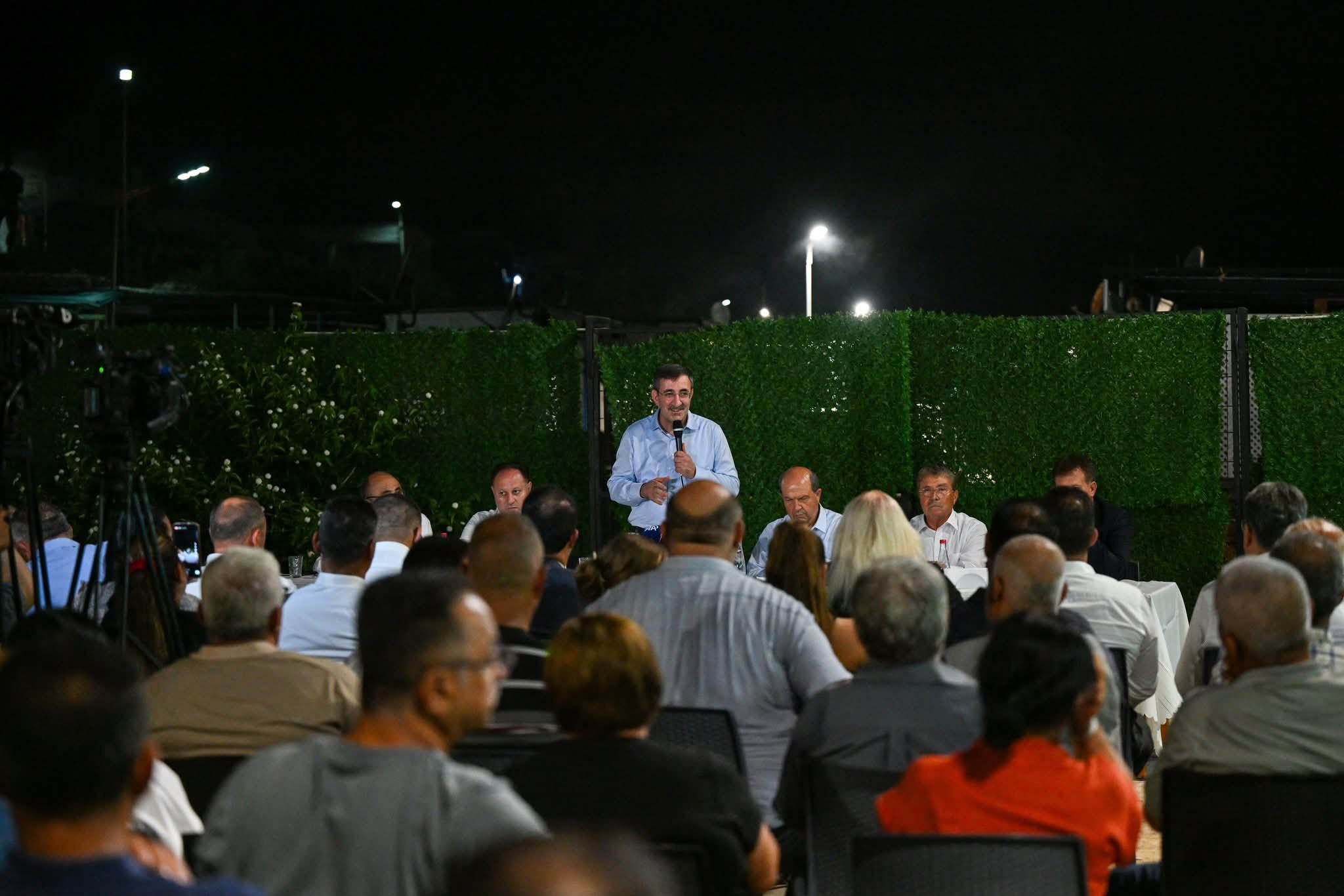 Türkiye Cumhuriyeti Cumhurbaşkanı Yardımcısı Cevdet Yılmaz, Yenierenköy'de düzenlenen “Büyük Halk Buluşması”na katıldı,