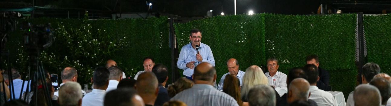 Türkiye Cumhuriyeti Cumhurbaşkanı Yardımcısı Cevdet Yılmaz, Yenierenköy'de düzenlenen “Büyük Halk Buluşması”na katıldı,